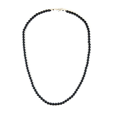 Για τον λαιμό, Simple Black Beads Neck