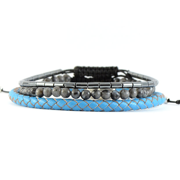 Για το χέρι, Grey-blue Set of Bracelets