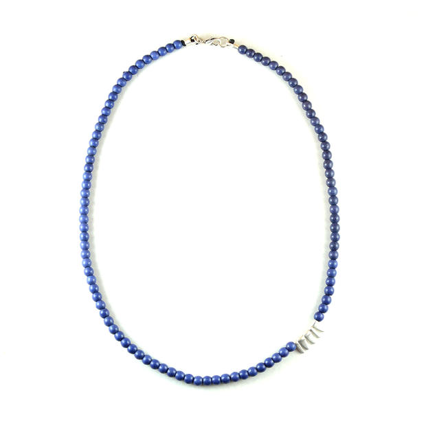 Για τον λαιμό, Simple Blue Beads Neck